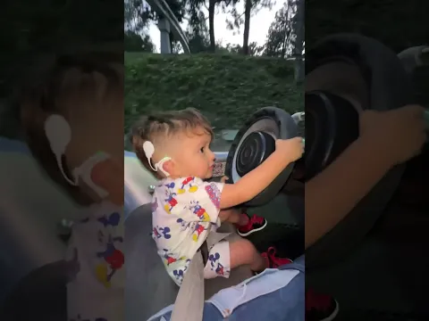 My baby’s first time driving! 😱 #shorts #driving #baby