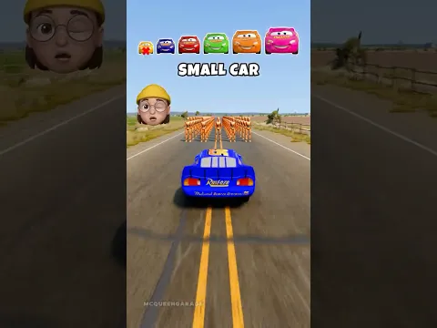 Big & Small McQueen vs 100 Dummies