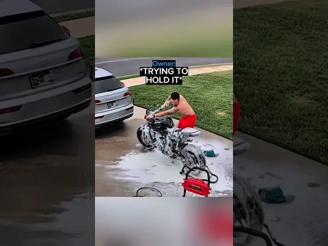 When Washing Your Motorcycle Turns Into a Disaster