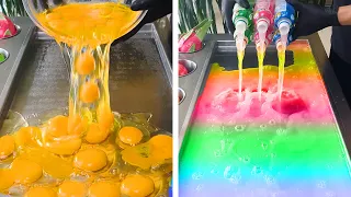 Satisfying ICE Cream #62 🌈 Satisfying Rainbow Egg Street Food