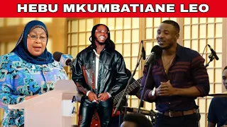 MAMA SAMIA amsimamisha DIAMOND wakati ALIKIBA anaimba hii imeenda sana.