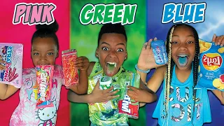 Eating One Color Food For The Day!