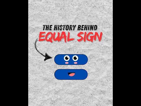 The History Behind The Equal Sign.  #shorts