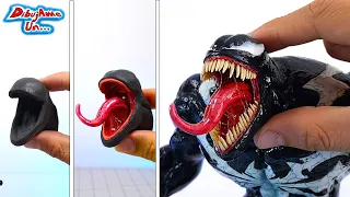 Como hacer a VENOM Escultura Plastilina Escolar Spider-man 2 || Sculpting Venom in Clay. DibujAme Un