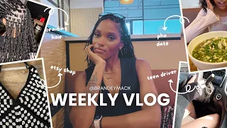 WEEKLY VLOG | summer break routine, teen driver, pho date, room redecorating + more