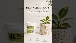 DIY Macramé Plant Pot Cover / Storage Basket 🤍
