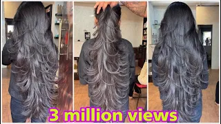 How to: step with Layer Hair cut/easy way/step by step/step and layer cutting/tutorial/for beginners