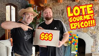 IBAI LLANOS probando el LOTE GOURMET MÁS CARO de la HISTORIA!!! ft. COSCU & WERLYB