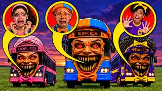 CURSE of MEEKAH, BLIPPI and RACHEL BUS EATERS VS SLIDE EATER | Part 2