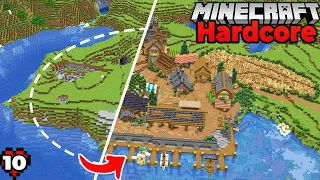 I BUILT a MEGA VILLAGE in HARDCORE MINECRAFT 1.20 SURVIVAL Let's Play (#10)