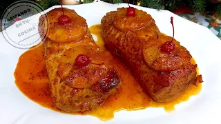 Lomo En Salsa De Piña Con Chipotle
