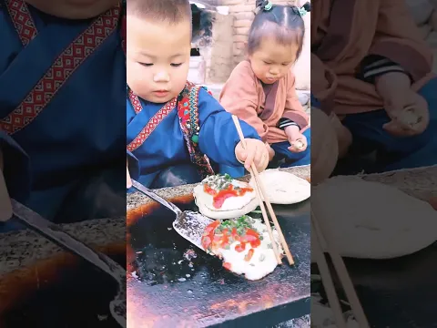 Chinese burger Cooking with my sister