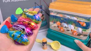 [🐰toy asmr🐰] Light Robo Fishing Aquarium Playset ASMR Satisfying with Unboxing No Talking Review Toy