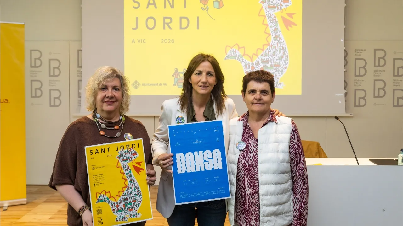 Vic es prepara per un Sant Jordi amb novetats i 100 parades de llibres, roses i entitats