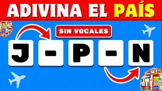 Puedes Adivinar el País Sin Vocales? 🌎🤔 Quiz de Países 