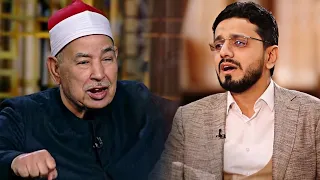 صدمة الشيخ الطبلاوي عندما اسمتع الي الاستاذ السيد حسنين عندما طلب منه الآيات المشهورة - تألق الحلو