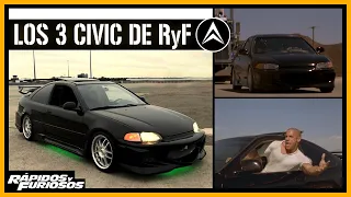 🔰 TODO Sobre Los 3 HONDA CIVIC de RAPIDO Y FURIOSO | ANDEJES