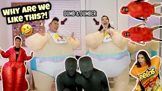 TRYING ON FUNNY HALLOWEEN COSTUMES!!! | Louie's Life