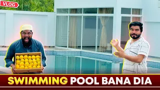 Finally Swimming Pool Bana Lia 😍 | Full Tour & Experience | Urdu Hindi Vlog