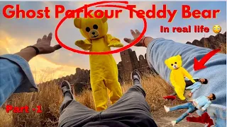 Serbian Dancing Teddy Bear Ghost | Scary Fort Ghost Parkour | Horror Ghost Parkour || Abhi Choudhary