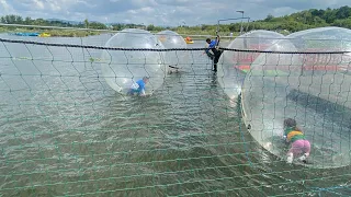 We went zorbing again @DragonBloxx213