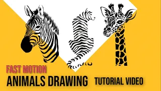 How to Draw Animal Sketch | Drawing Videos | Wild Animal  | Full Hd  | Sketch | Drawing Tutorial