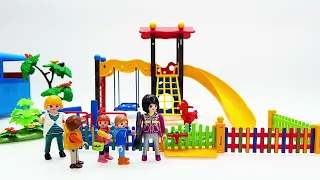 DIY Playmobil Build Review - 5568 City Life outdoor playground slide 취미 조립