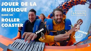 ON JOUE EN LIVE DANS UN ROLLER COASTER (en action à 65km/h)