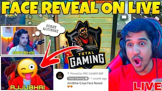 Amitbhai Mistakely Reveal Ajjubhai Photo On Live | Ajjubhai Face Reveal | Total Gaming Face Reveal