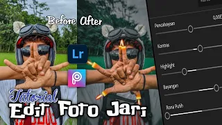 TUTORIAL EDIT FOTO JARI TANGAN API KEREN‼️