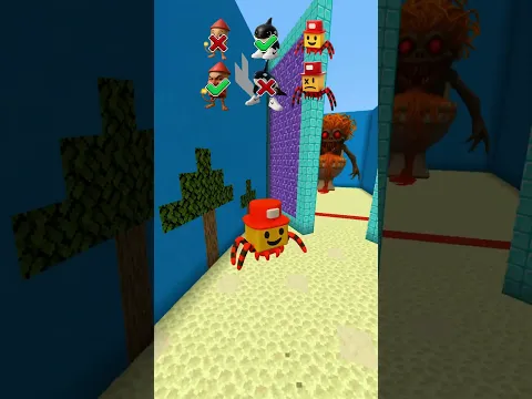 Italian Brainrot VS Closing Door😱 (Part 17) #minecraft #brainrot