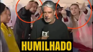 GLOBO INTERROMPE TRANSMISSÃO AO VIVO APÓS SER HOSTILIZADA NO RIO GRANDE DO SUL
