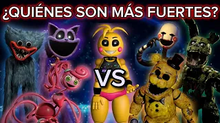 ¿Qué PASARÍA si PELEAN los de FNAF y POPPY PLAYTIME? | ¿Quiénes son más PODEROSOS?