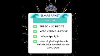 *KAMPANYA* Haftada 4 gün İngilizce Ders