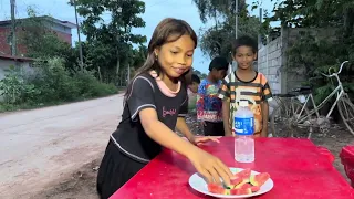 #challenge #ញ៉ាំផ្លែឪឡឹក