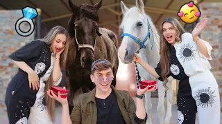 فاجئت لانا ولين بهدية غير متوقعة 😍💍ما توقعتها تبكي😢نور مار