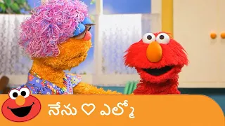 Elmo eats his colours | రంగు రంగుల ఆహారం తినండి..  సూపర్ హీరో అవ్వండి.. | Telugu