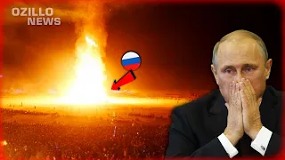 20 MINUTES AGO! Big Earthquake in the Kremlin! Russian Camp Hit by HIMARS!