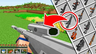 MINECRAFT PERO CON ARMAS REALISTAS - MINECRAFT MODS ALEATORIO