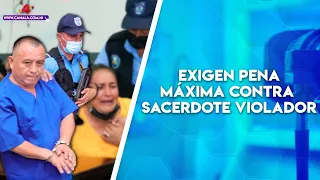 Familiares de niña víctima de violación sexual exigen pena máxima contra sacerdote José Urbina