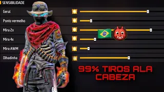 ⚙️Top Mejores Sensibilidad Brasileña🇧🇷más fuerte para dar todo Rojo👹 (NO FALLARÁS NINGÚN TIRO)🐐