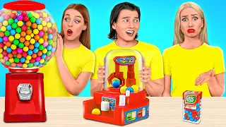 Tantangan Plat Besar, Sedang, dan Kecil | Situasi Makanan Lucu TeenDO Challenge