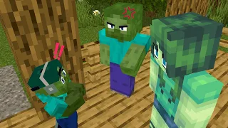 Monster School : Baby Zombie Needs HELP - Minecraft Animation