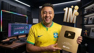 Unboxing 1 Million Subscribers Gold Play Button Award