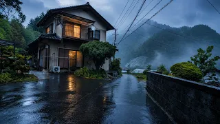 Relaxing Rain Walk in Rural Japan | Peaceful Countryside Scenery