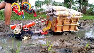 +62🤣 Miniatur Traktor Tenaga 1000,5 Kuda Kepang Ngegas Dimedan Berlumpur