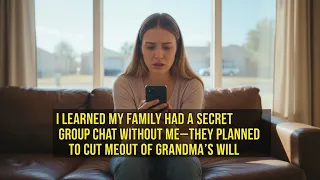 I LEARNED MY FAMILY HAD A SECRET GROUP CHAT WITHOUT ME—THEY PLANNED TO CUT ME OUT OF GRANDMA’S WILL
