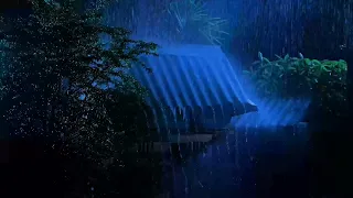 Fall Asleep Fast & Easy in 3 Minutes with Torrential Rain on Metal Roof & Strong Thunder at Night
