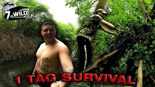 1 Tag ÜBERLEBEN im 7 VS WILD WALD | Spiel 11 | Jordan VS Semih