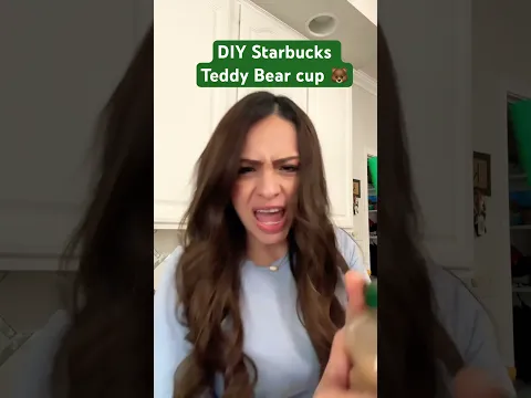 FYI you can make your own DIY Starbucks teddy bear cup #starbucks #teddybearcup #diy